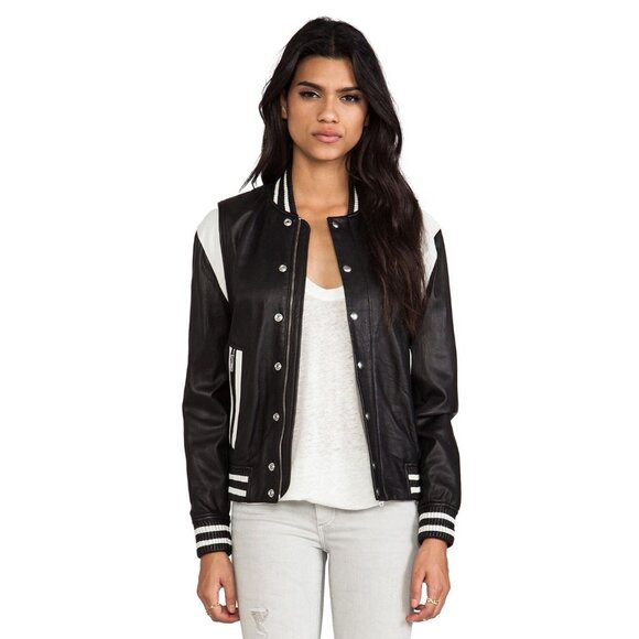 IRO Vanny Jacket in Black Ecru - Picture 2 of 5